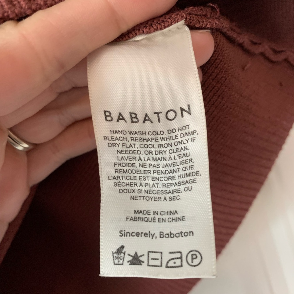 Babaton Ribbed V-Neck Tank Top in Rust - Picture 3 of 4